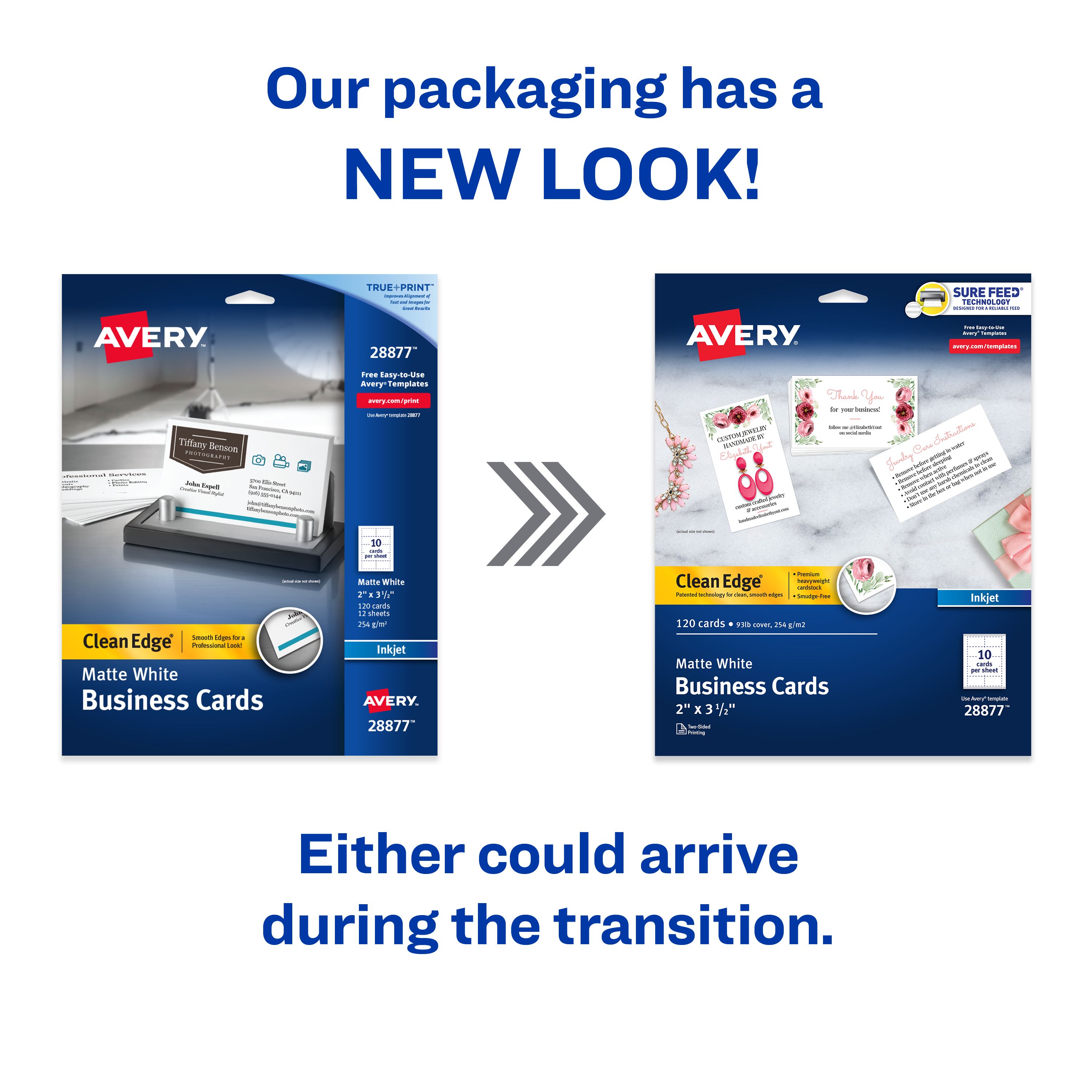 Clean Edge(R) Printable Business Cards, White 28877 | Avery | Avery